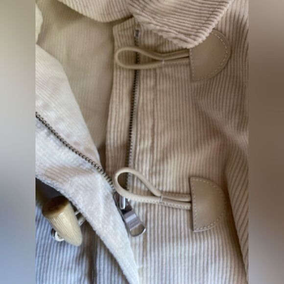 Vintage Ralph Lauren Jacket Rare womens corduroy Ivory Horn Buttons Sz L  NWT - Picture 9 of 16